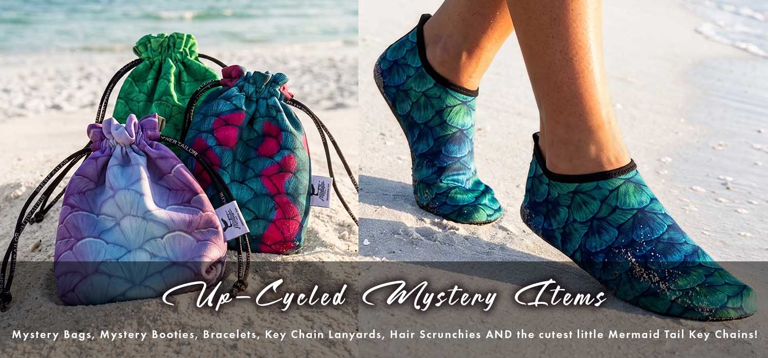 Up-Cycled Mermaid Magic Mystery Items at Mertailor!