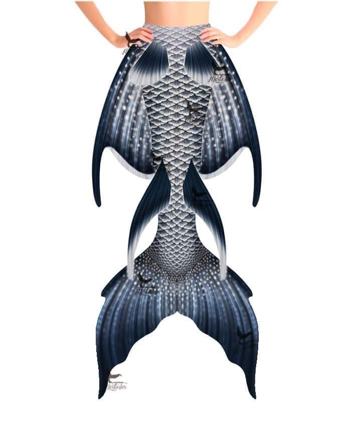 Gray Angelfish Whimsy Fantasea Tail "Three"