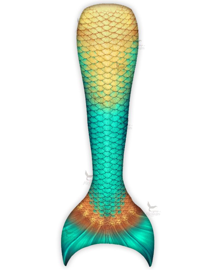 Kids Sea Gem Guppy Mermaid Tail Skin 