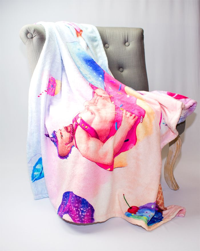 Cream Filled Merman Throw