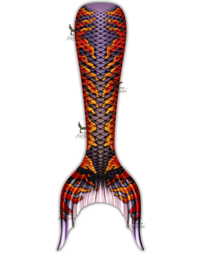 Onyx Siren Adult Guppy Mermaid Tail Skin