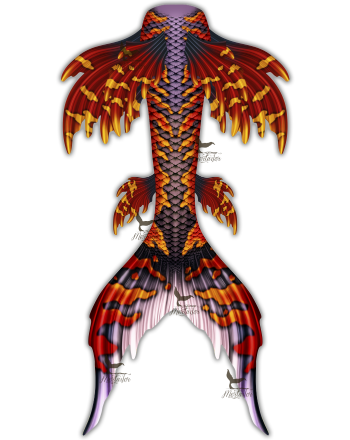 Onyx Siren Whimsy Tail "Original"
