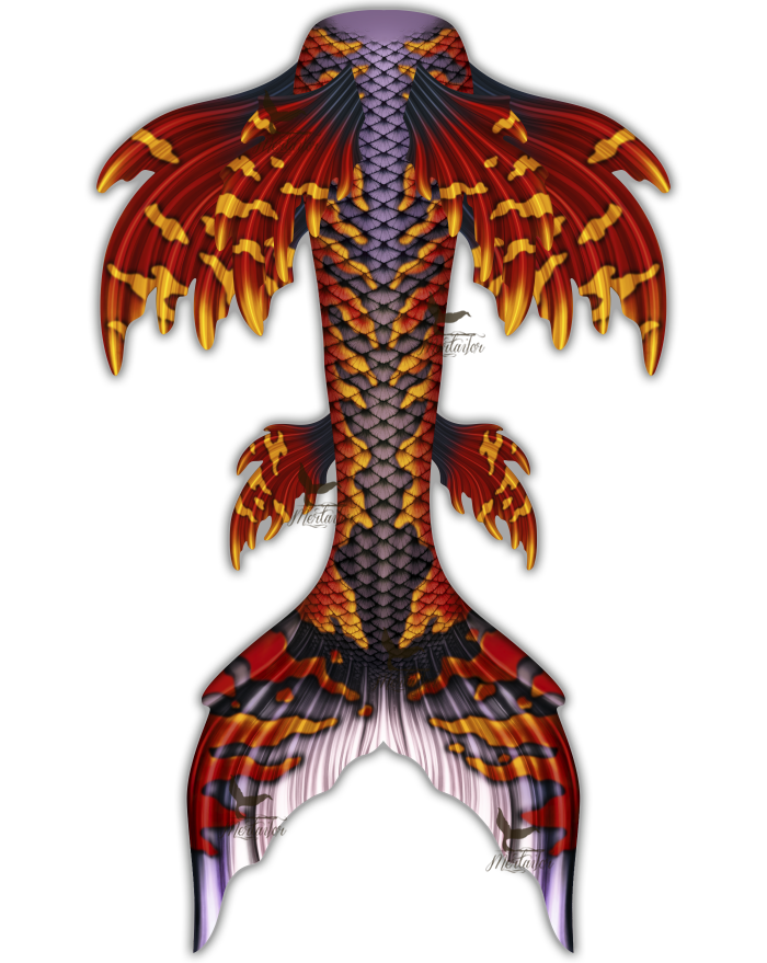 Onyx Siren Whimsy Tail "Three"