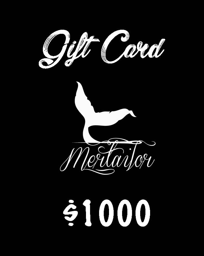 Mertailor Gift Card $1000.00
