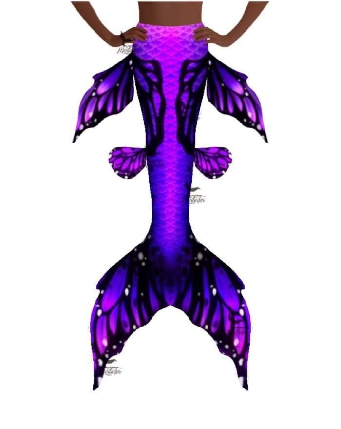 Purple Wanderer Nymph Whimsy Fantasea Tail "Three"