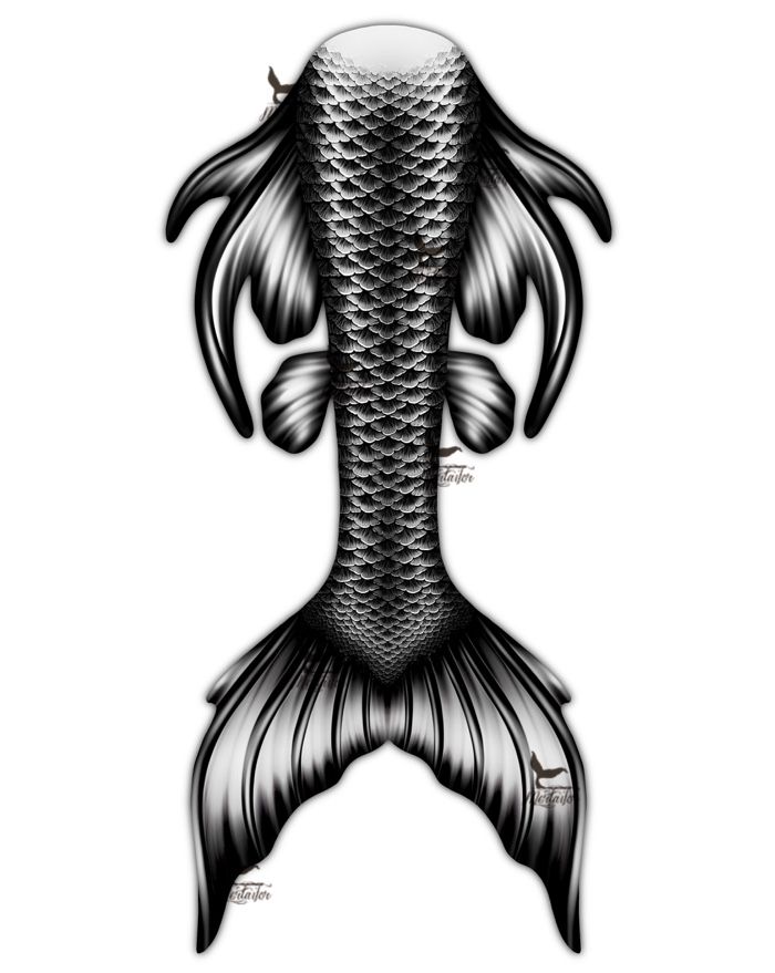 Siren Noire Whimsy Fantasea Tail by Mertailor Mermaids Tails