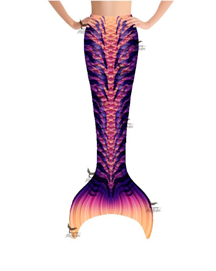 Sea Witchery Guppy Mermaid Tail with Monofin