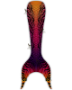 Tigris Sunset Adult Guppy Mermaid Tail Skin