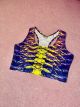 Fluorescent Pink Fish Bones Grotto Womens Sport Top
