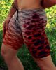 Raspberry Orange Cascade Compression Short