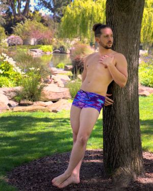 Periwinkle Serenade Square Cut Brief