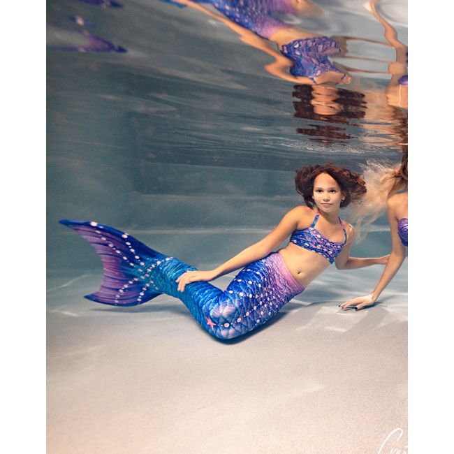 Mertailor's Pearl Princess Guppy Mermaid Tail with Monofin