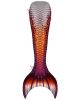 Kids Raspberry Orange Cascade Guppy Mermaid Tail Skin