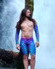Aurora Waves Compression Short