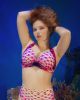 Orchid Crest Padded Halter Top