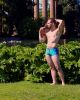 Aquatic Phoenix Square Cut Brief