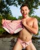 Rose Blush Ripple Square Cut Brief