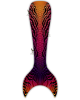 Tigris Sunset Kids Guppy Mermaid Tail Skin