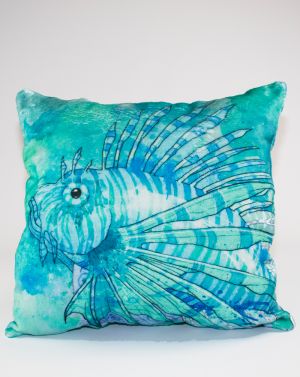 Mystic Seas Lionfish Throw Pillow 22''