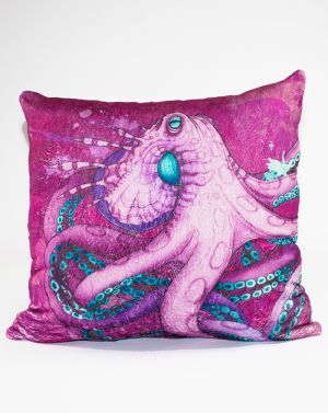 Mystic Seas Octopus Throw Pillow 22''