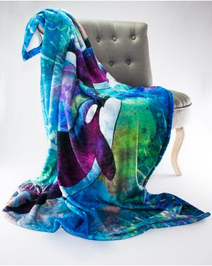 Mystic Seas Orca Whale Throw