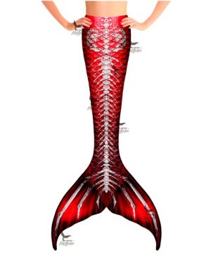 Red Fish Bones Grotto Full Fantasea Tail Skin
