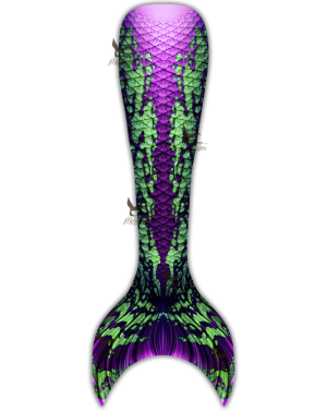 Kids Borealis Elegance Guppy Mermaid Tail Skin