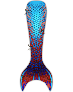 Twisted Cichlid Adult Guppy Mermaid Tail Skin