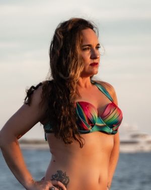 Peacock Mantis Shrimp Aphrodite Padded Bikini Top