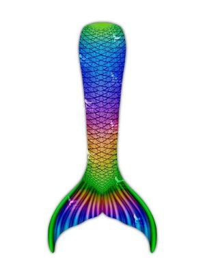 Kids Rainbow Fish Full Fantasea Tail Skin