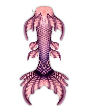 Rose Blush Ripple Whimsy Fantasea Tail 