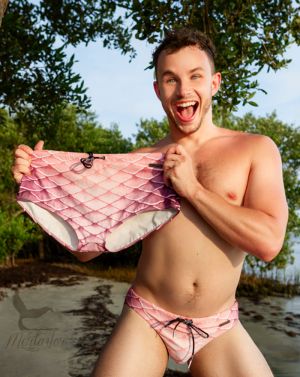 Rose Blush Ripple Square Cut Brief