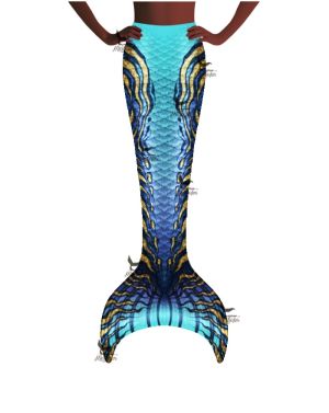 Kids Winding River Guppy Mermaid Tail Skin