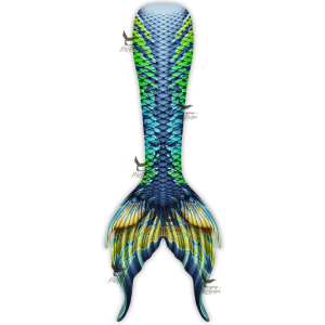 Lagoon Ember Adult Guppy Mermaid Tail Skin