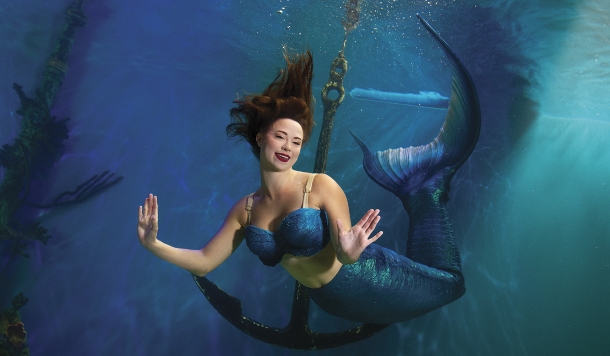 Live mermaid show