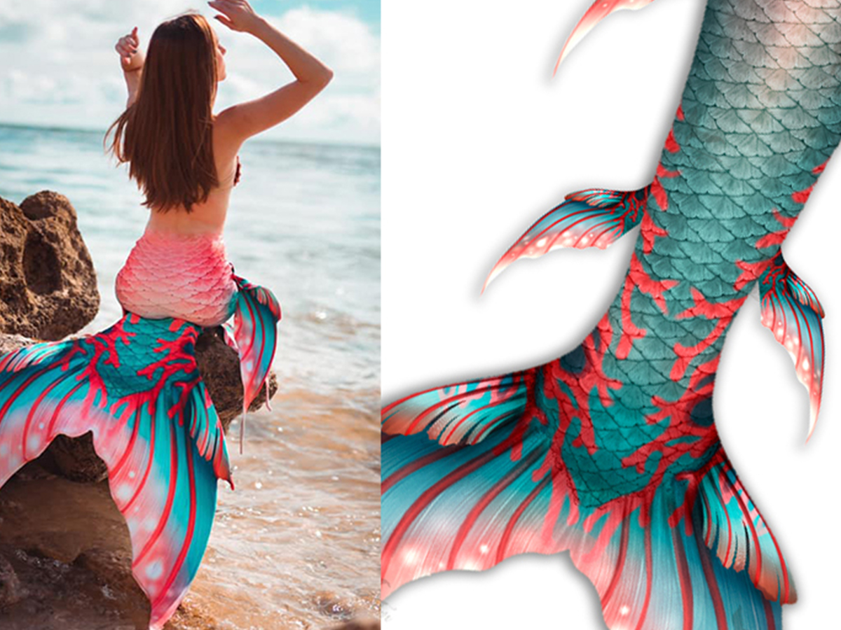Finished custom Mertailor Whimsy Mermaid Tail Skin