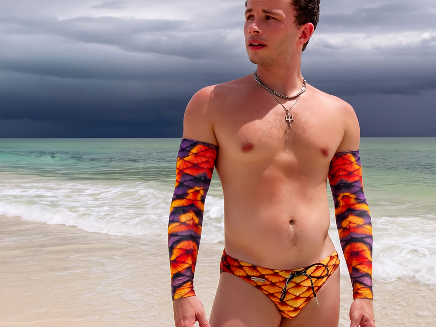 Mertailor men's arm sleeves with ocean inspired patterns