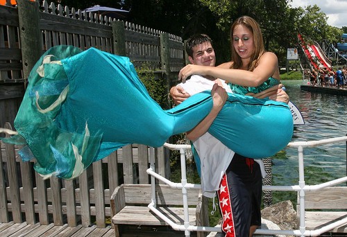Eric Ducharme working at Weeki Wachee at age sixteen
