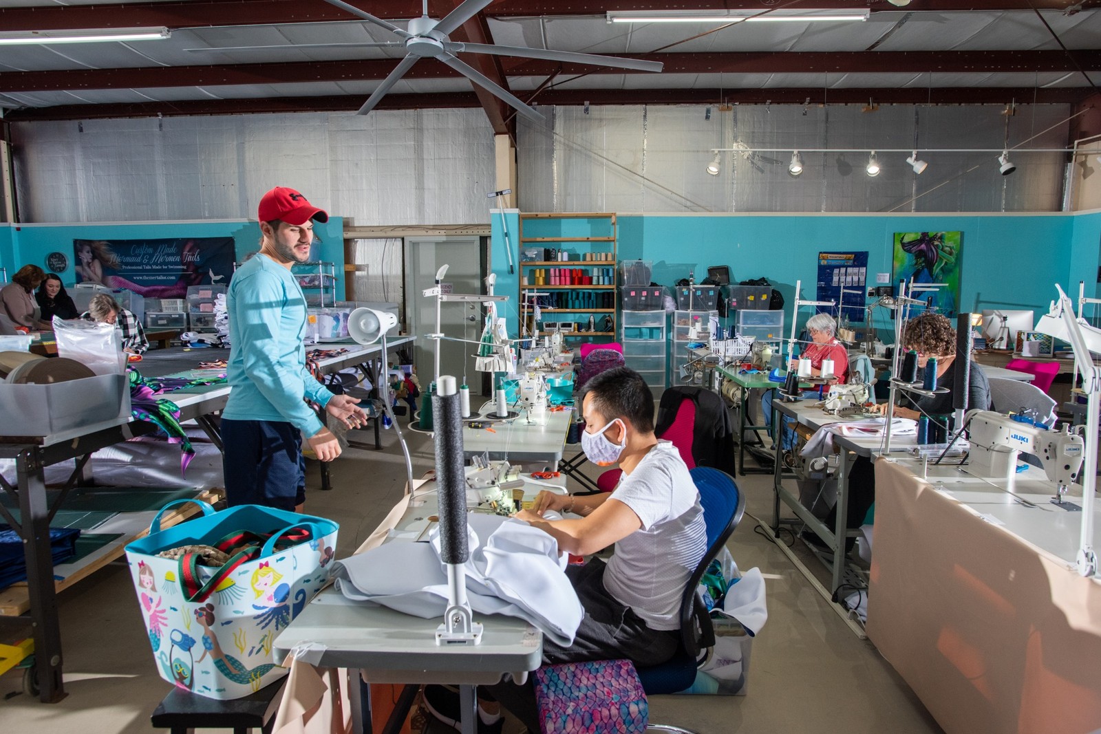 Mertailor production workshop in Florida