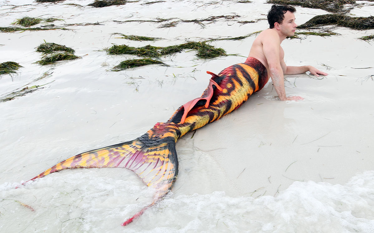 Custom Spellbound silicone mermaid tail by Mertailor