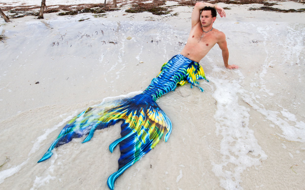 Whimsy mermaid tail skin for the Fantasea Fin Three