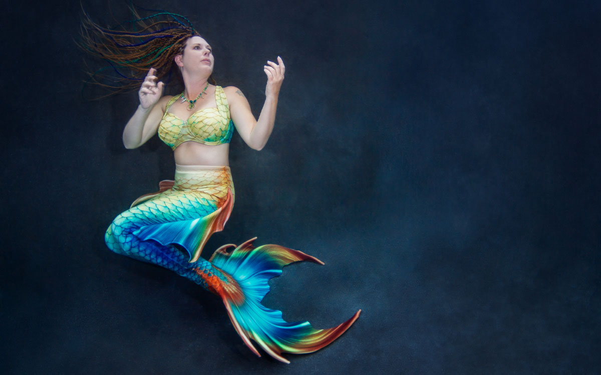 Whimsy mermaid tail skin for the Fantasea Fin Too