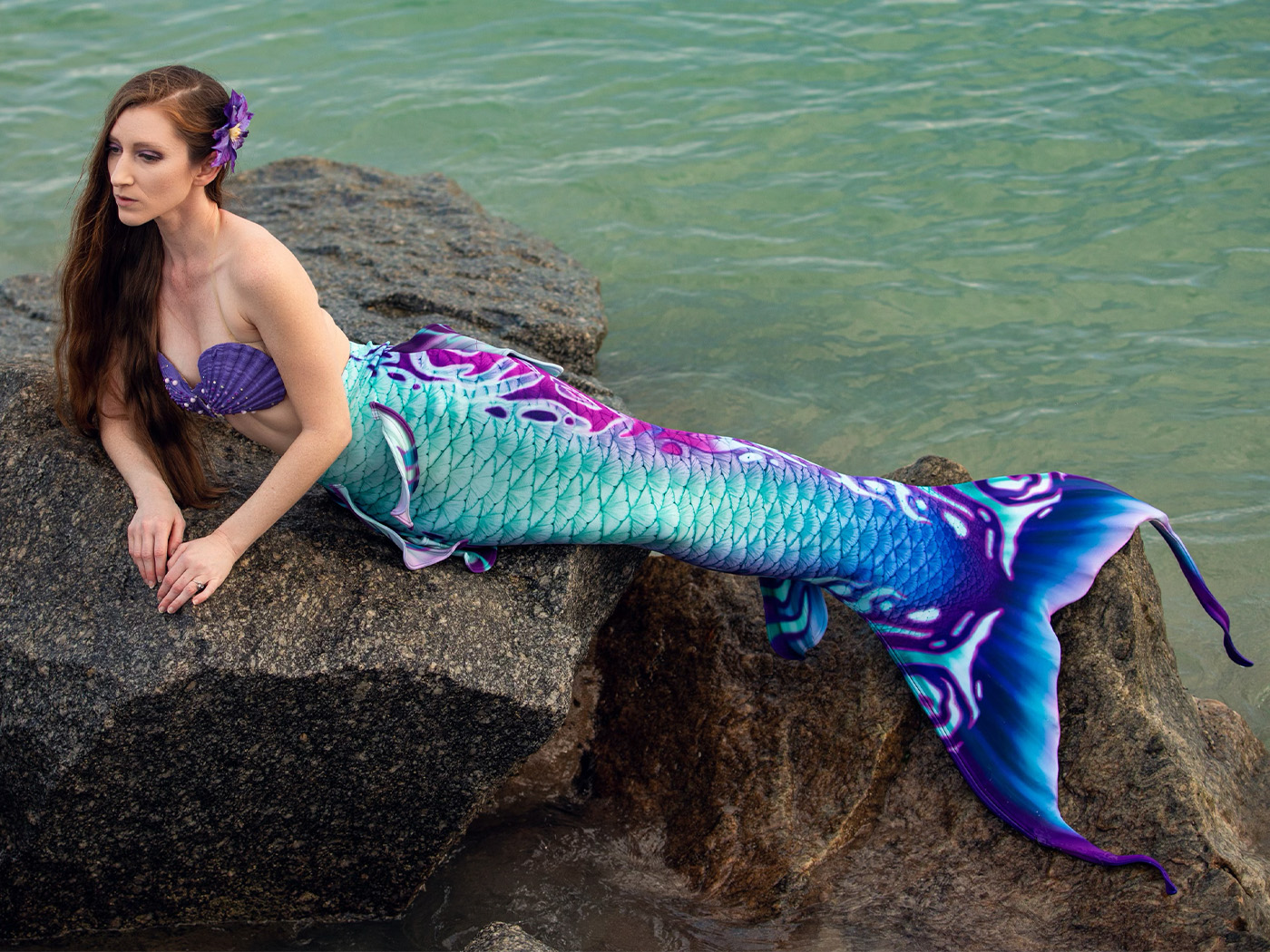 Mertailor Whimsy Mermaid Tail Skin designed for the Original Fantasea Fin