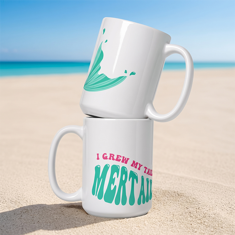Mertailor mermaid inspired cups and mugs