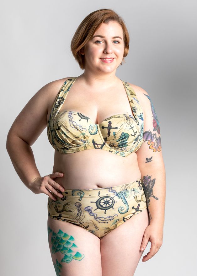 high waisted mermaid swimsuit